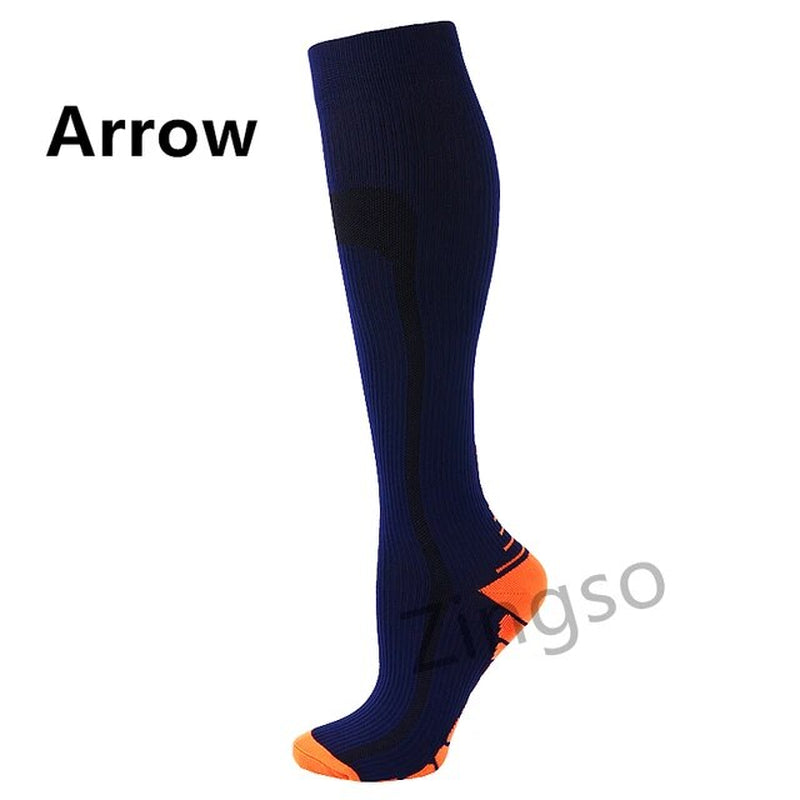 Running Compression Socks Stockings 20-30 Mmhg Men Women Sports Socks for Nursing Rugby Marathon Cycling Football Varicose Veins