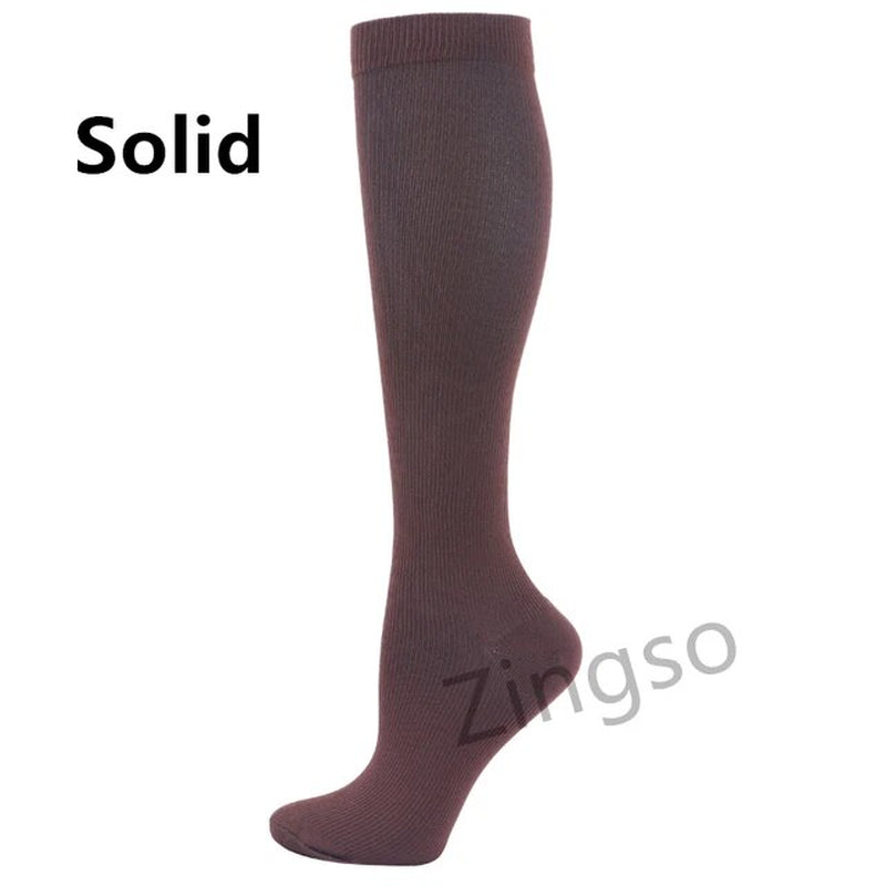 Running Compression Socks Stockings 20-30 Mmhg Men Women Sports Socks for Nursing Rugby Marathon Cycling Football Varicose Veins