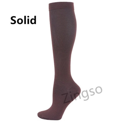 Running Compression Socks Stockings 20-30 Mmhg Men Women Sports Socks for Nursing Rugby Marathon Cycling Football Varicose Veins