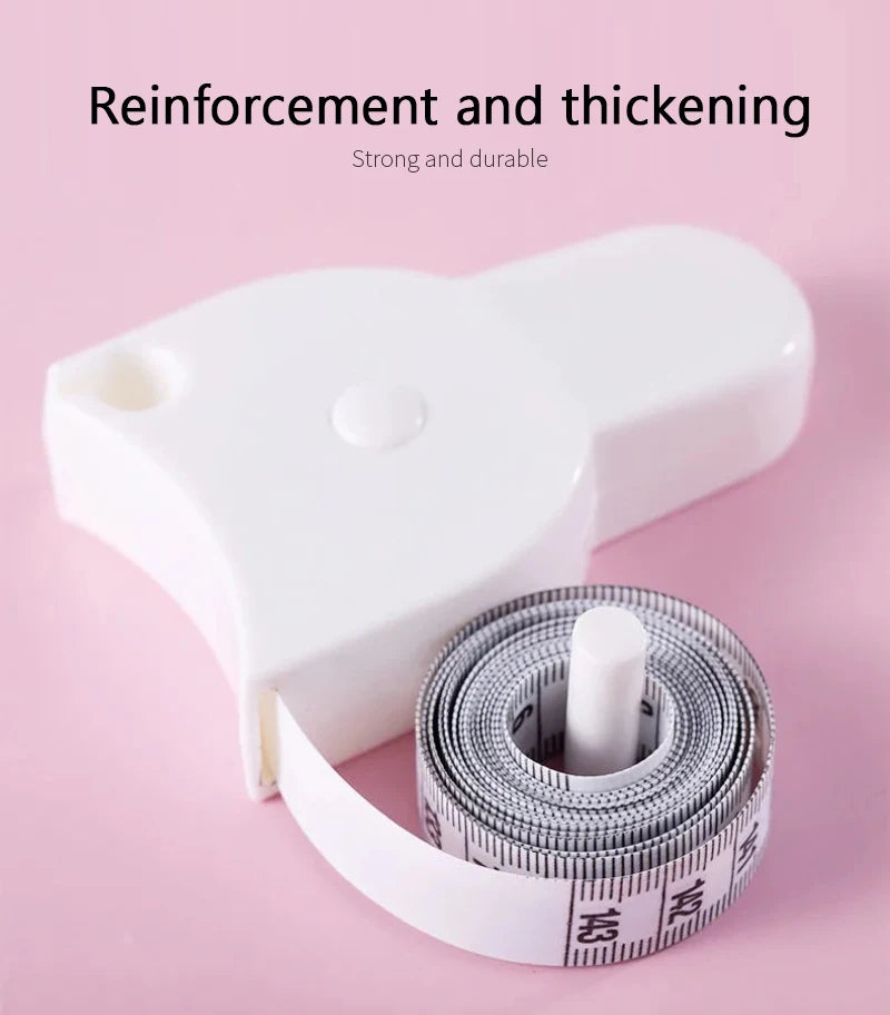 Automatic Telescopic Measuring Tape 150Cm/60 Inches Double-Sided Soft Measure Ruler for Body Waist Chest Leg Sewing Tailor Tapes