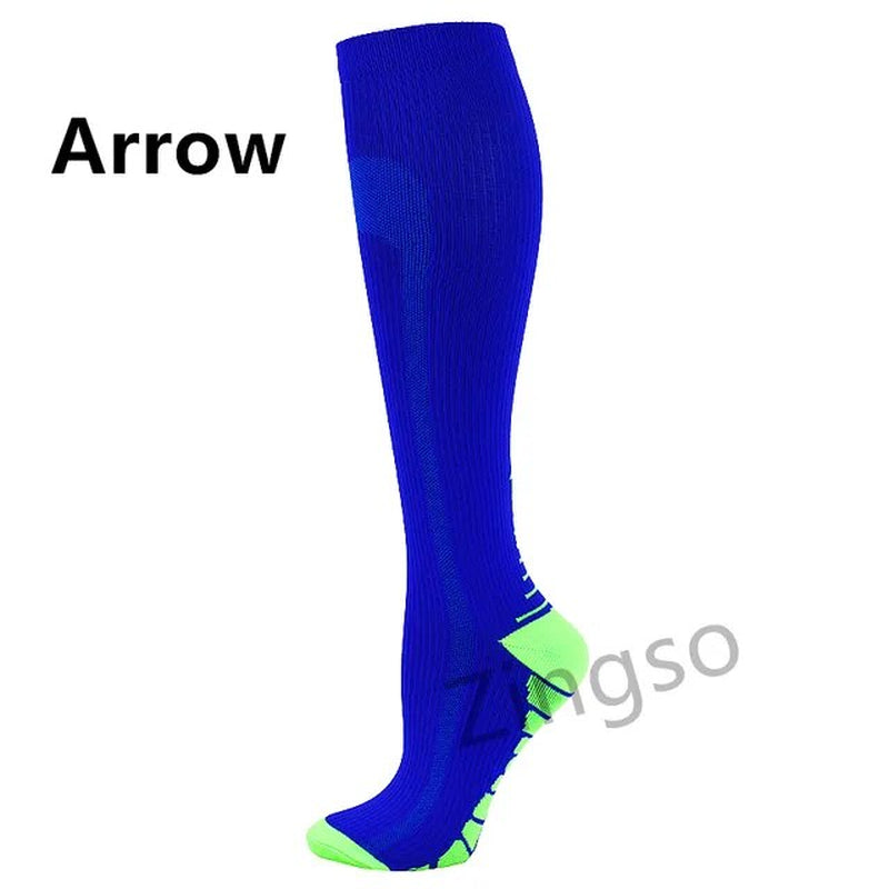 Running Compression Socks Stockings 20-30 Mmhg Men Women Sports Socks for Nursing Rugby Marathon Cycling Football Varicose Veins