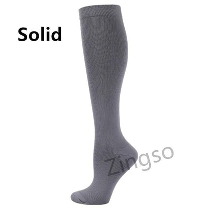 Running Compression Socks Stockings 20-30 Mmhg Men Women Sports Socks for Nursing Rugby Marathon Cycling Football Varicose Veins