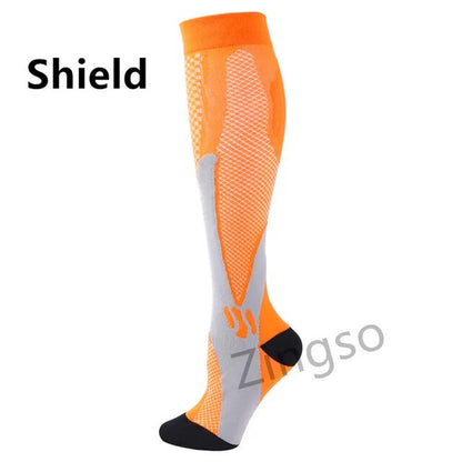 Running Compression Socks Stockings 20-30 Mmhg Men Women Sports Socks for Nursing Rugby Marathon Cycling Football Varicose Veins