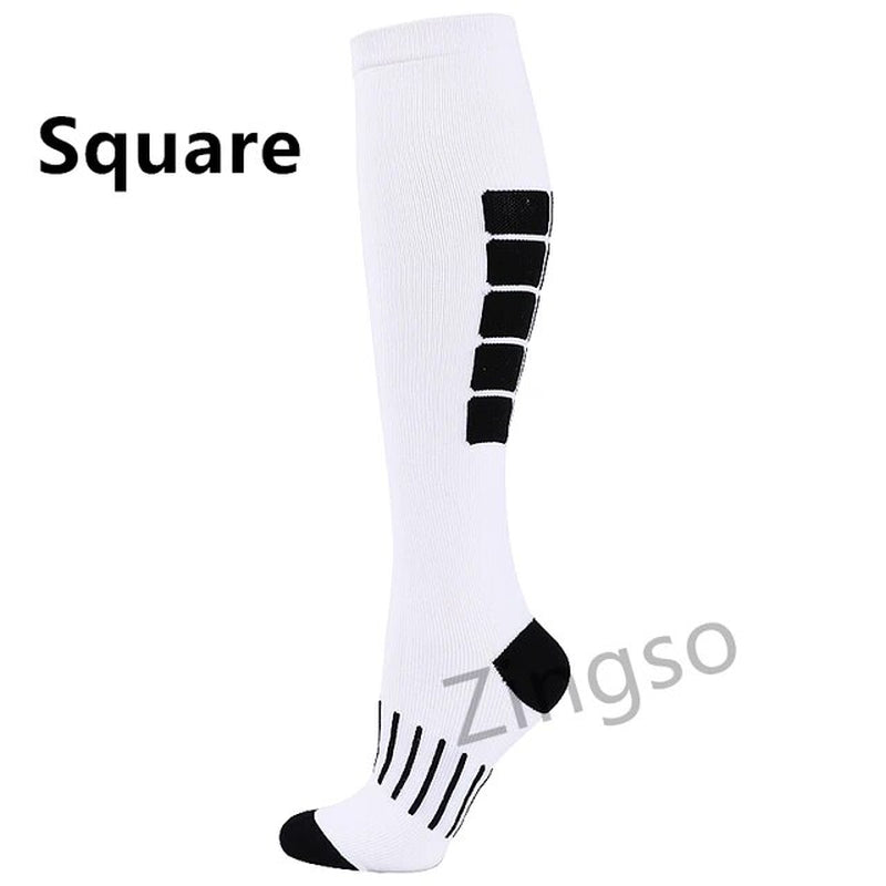 Running Compression Socks Stockings 20-30 Mmhg Men Women Sports Socks for Nursing Rugby Marathon Cycling Football Varicose Veins