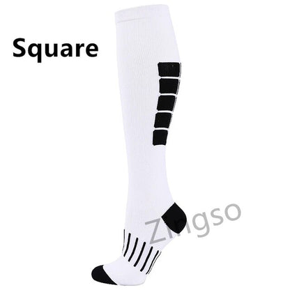Running Compression Socks Stockings 20-30 Mmhg Men Women Sports Socks for Nursing Rugby Marathon Cycling Football Varicose Veins